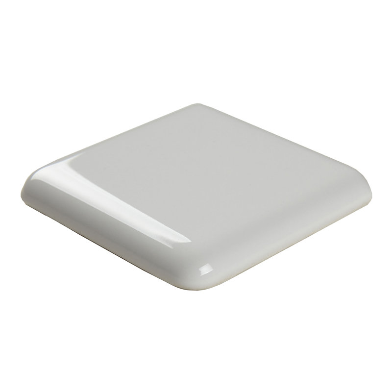 Carreau de faïence en céramique blanc arctique 2,1 po x 2,1 po Berkeley