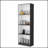 Zachary Matt Gray And White Tiered Storage Shelves Bookcase,  For Modern Decor And Efficient Organization