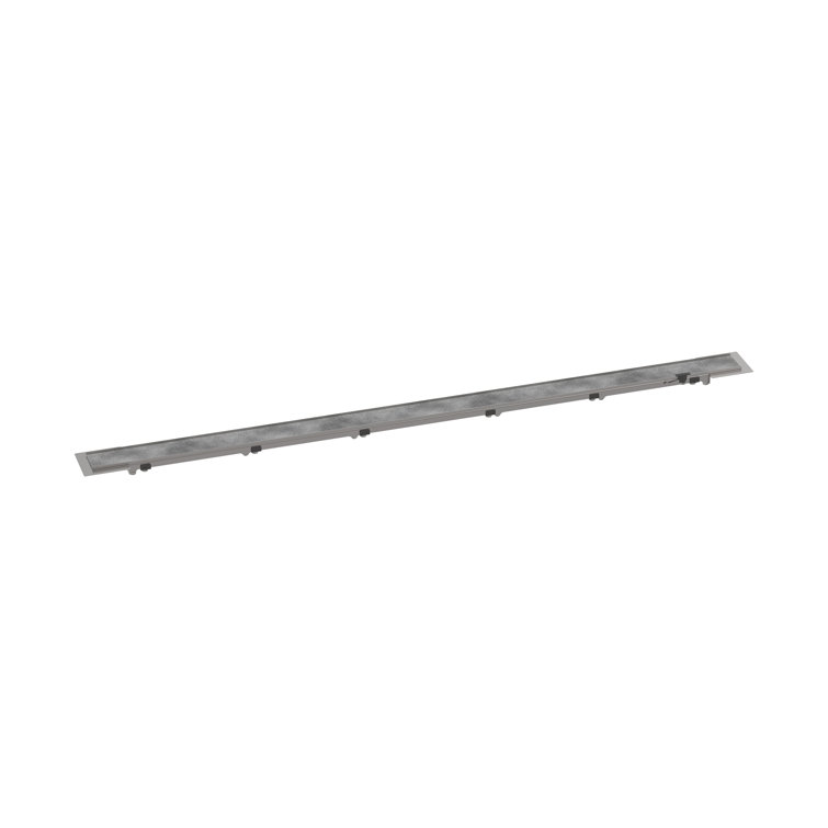 Rain Rock Trim Flex 47 1/4" Linear Grid Shower Drain