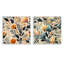 Lise - Ensemble de 2 collages carrés botaniques abstraits-101849002-101849003
