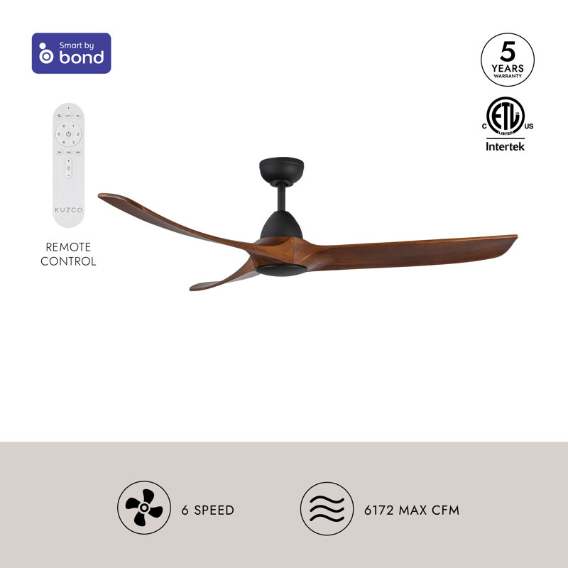 Baylor 60-in White Ceiling Fan