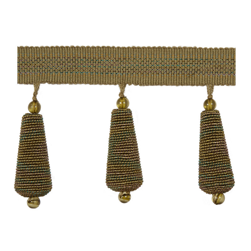 Gilded Teardrop Fabric, Aged Ore
