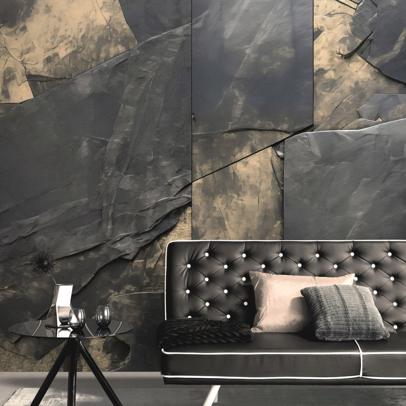 Obsidian Gold Stoneworks Wall Mural