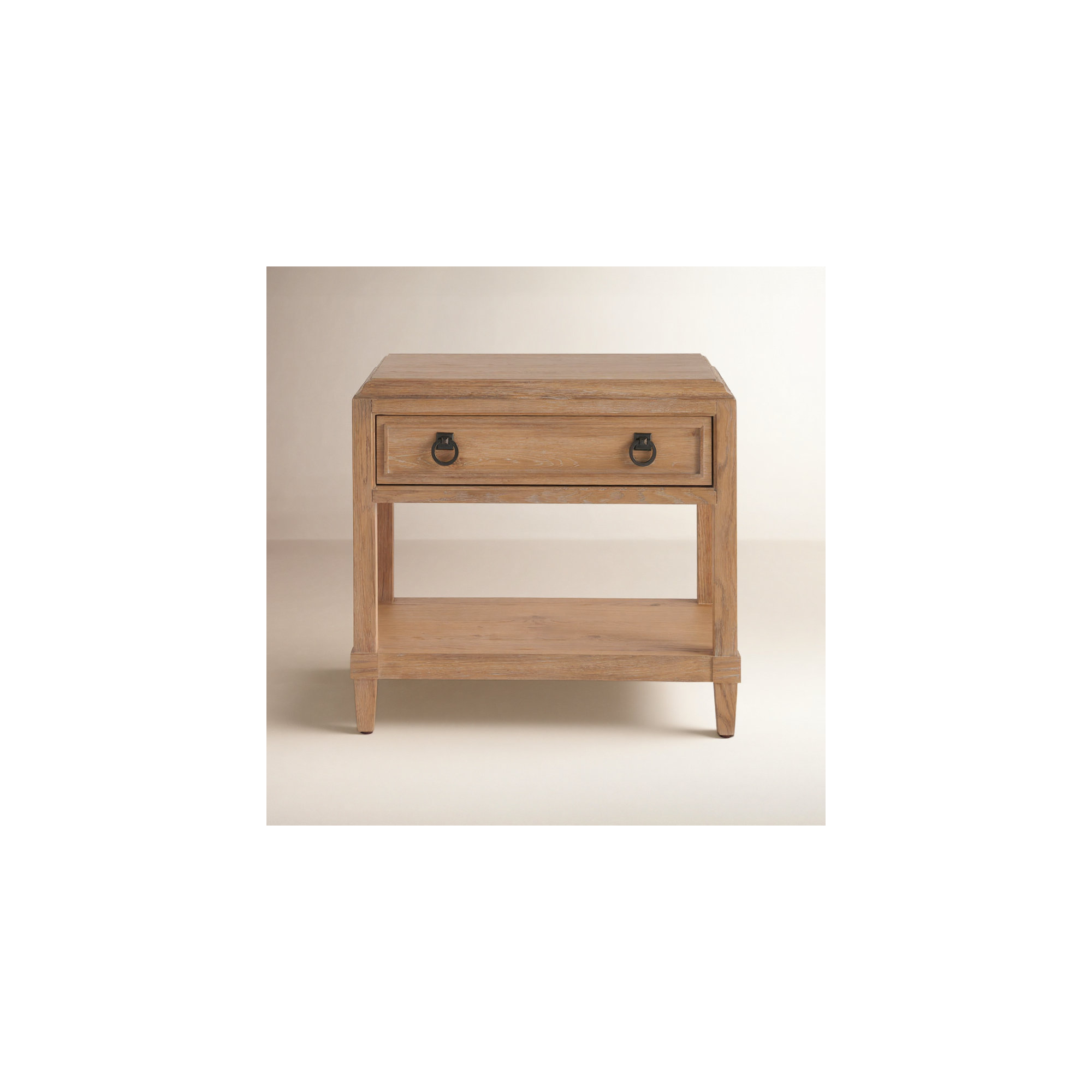 Hayes 1-Drawer Nightstand, Tan