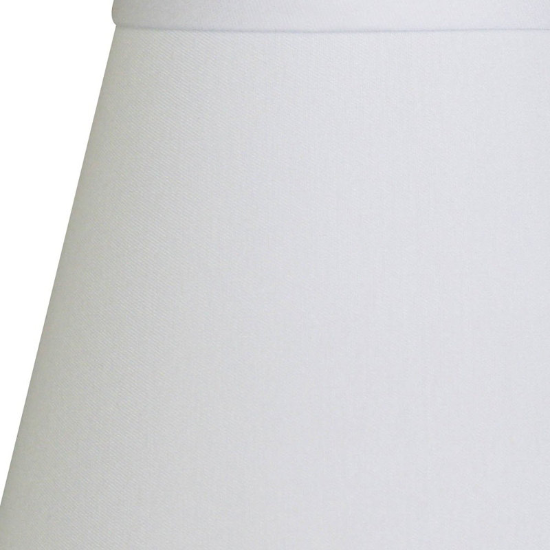 Abat-jour rigide sans abat-jour Empire, Blanc, H 7 po x l 8 po x P 8 po