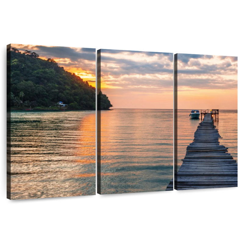 Aletra Tropical Twilight Dock, 42" H x 65" W