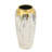 Flower Vase - 6.5"Dia x 14" - Gold/Gray
