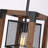 Dempster 1 - Light Lantern Square Wood Farmhouse Pendant Lamp