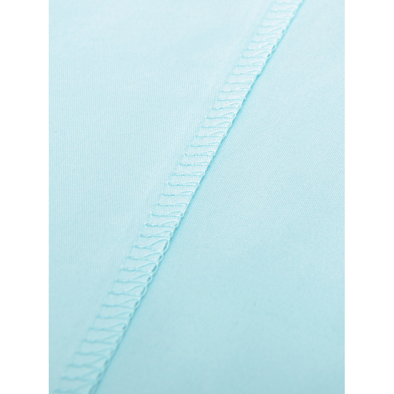 Microfiber Fitted Sheet, Aqua, Twin XL