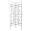 Treillis métallique de 71 po x 17,7 po pour le jardin, brun antirouille, jasmin, raisin, support de fleurs extérieur, concombre facile à assembler, haricots, pois, assemblage de plantes
