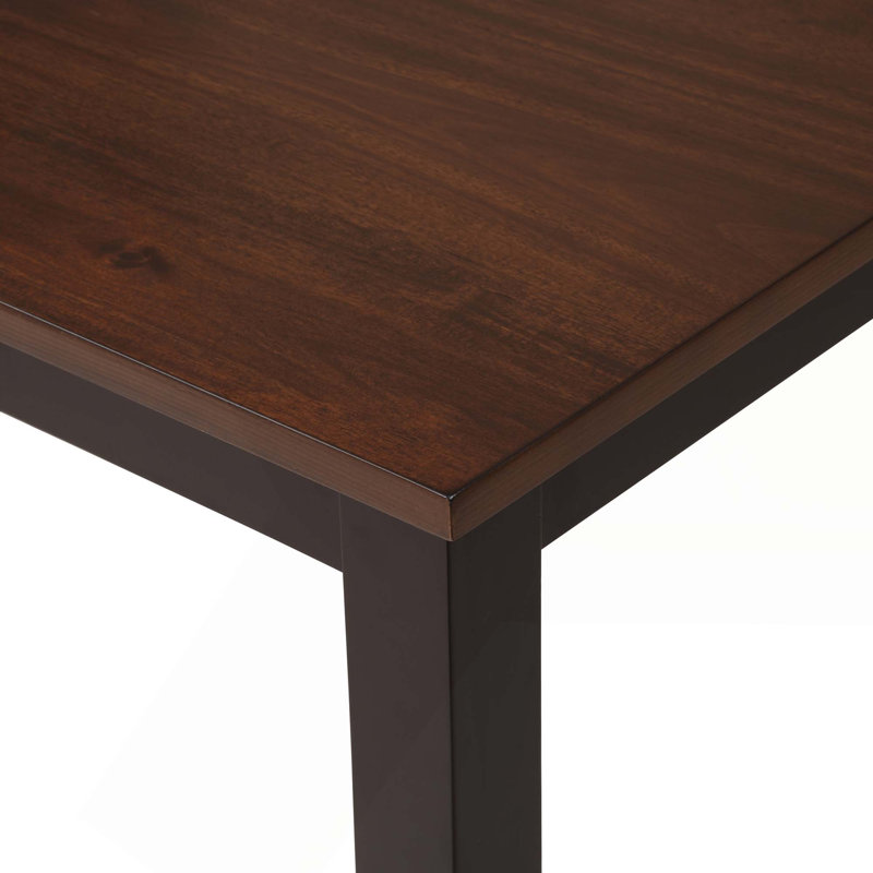 Ensemble de salle à manger 5 pièces en bois avec chaises ergonomiques à haut dossier pour des réunions de cuisine confortables