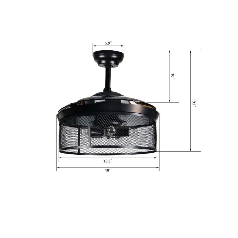 Paloma 42-inch Smart Ceiling Fan with wall control, Light Kit Included, Works with Google Assistant, Amazon Alexa, and Siri Shortcuts.
