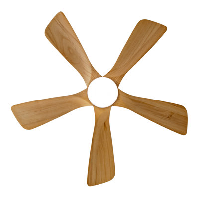Hot sales 42 Inch Modern Ceiling Fans With Lights and Remote Control, 5 Solide Wood Blades, Reversible DC Motor