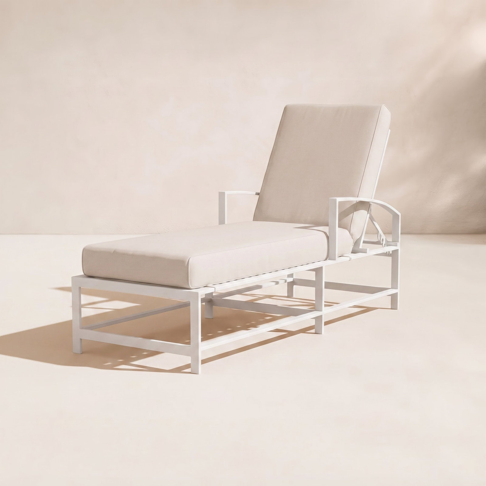 Bristol 26" Sunbrella® Patio Chaise Lounge, Canvas Natural Sunbrella® Canvas
