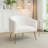 Chaise d'appoint en fourrure synthétique Caleigha-1331557771