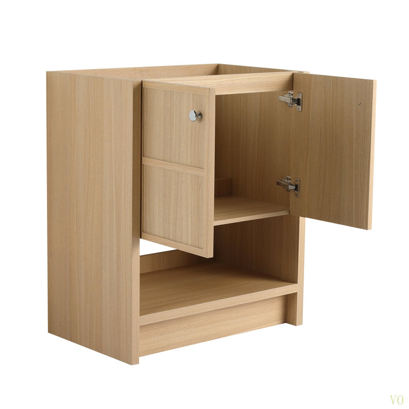Meuble-lavabo autoportant 30 po, 2 portes à fermeture douce, contreplaqué (sans le lavabo), 30"