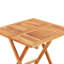 Patio Bistro Set 3 Piece Patio Folding Table and Chairs Solid Teak Wood-149104809