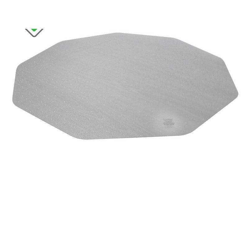 Floortex 9Mat Polycarbonate 9-Sided Chair Mat for Carpets up to 1/2" - 38" x 39", Clear