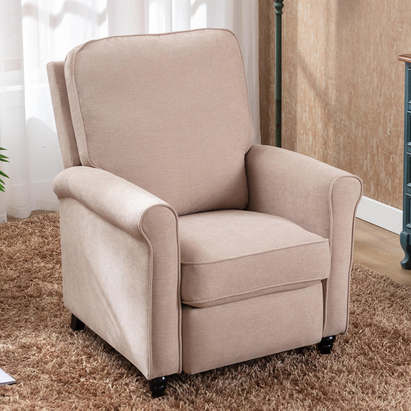 Fauteuil inclinable manuel 33,55 po Jasahd, Mélange de lin beige