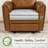 17.9"Seat Hight Small Zero Wall-Hugger Recliners Chair with Lumbar Support & USB and Type-C Charging Ports, Faux Leather-1027308052