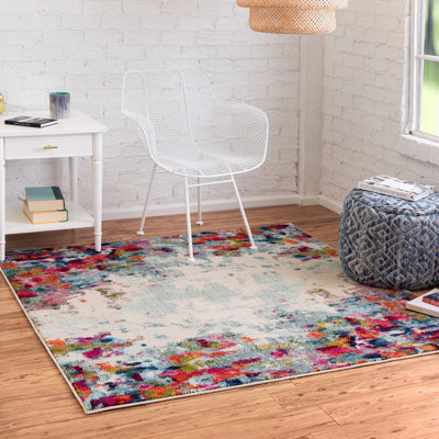 Cariel Washable Abstract Indoor Rug