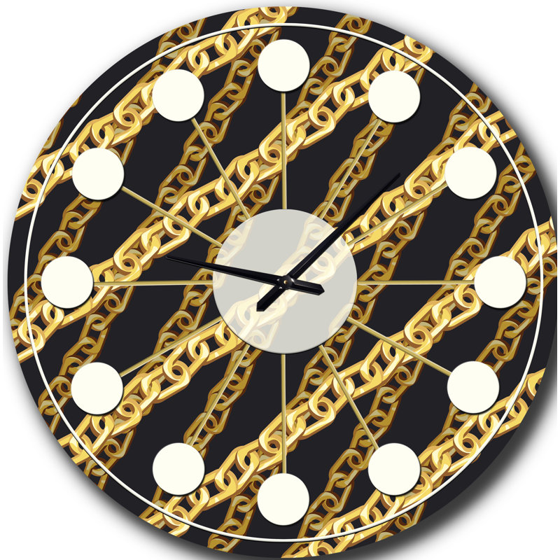 Horloge murale Golden Mid ZigZag, Moyenne