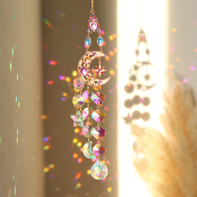 Wind Chimes Crystals Hanging For Window Garden Suncatchers Crystal Prisms Boho Wind Chimes
