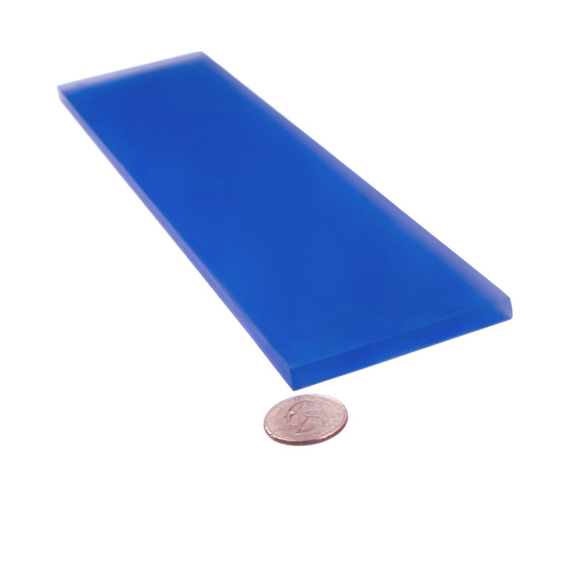 3"X 12" Matte Finished Glass Subway Tile, Blue