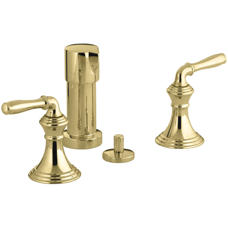Devonshire Vertical Spray Bidet Faucet with Lever Handles, Oil Rubbed Bronze