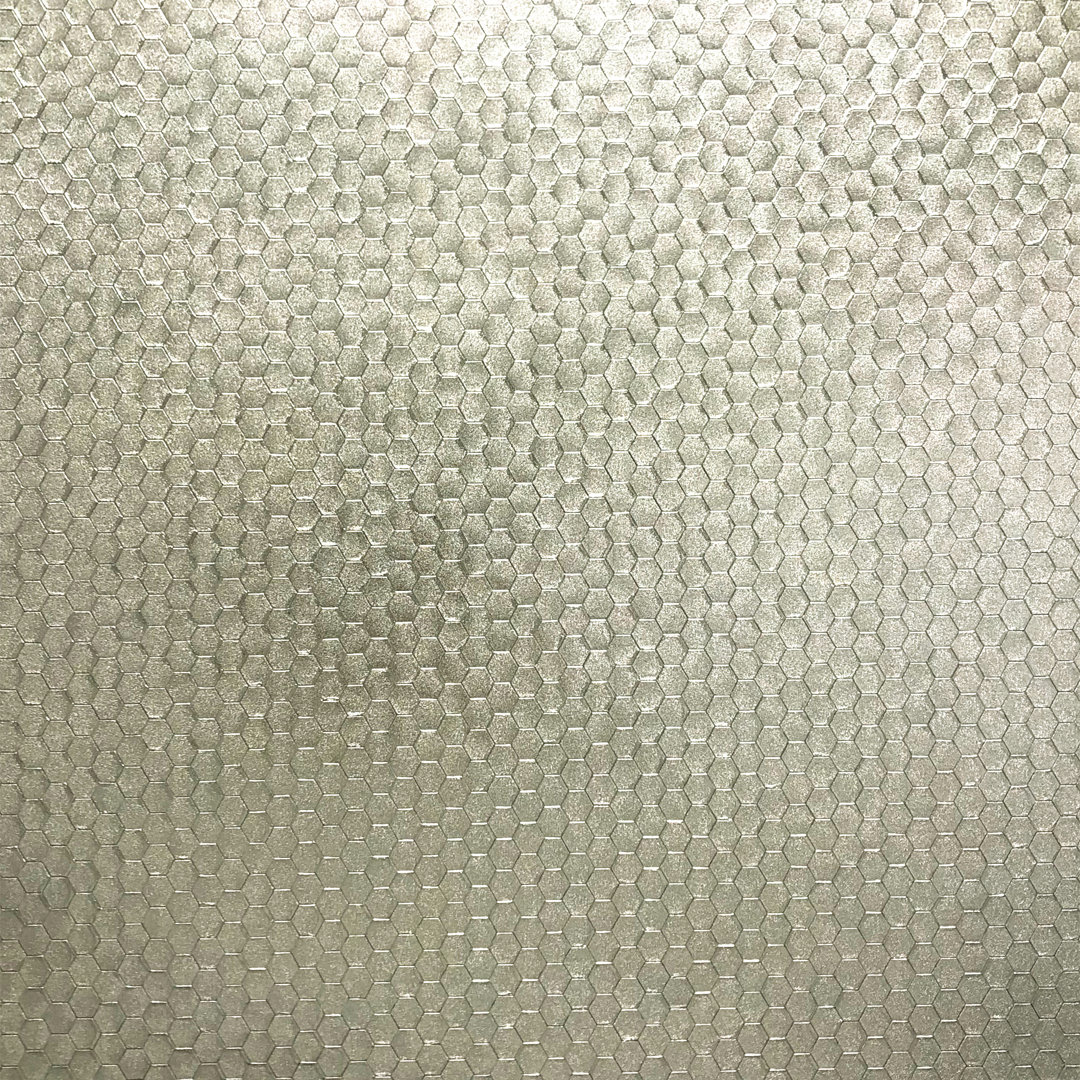 Julia Carbon Honeycomb 33' L x 20.5" W Wallpaper Roll Willa Arlo™ Interiors 