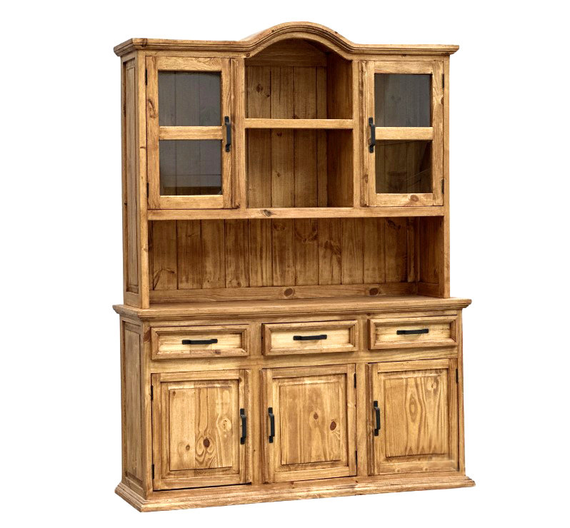 Deyan 62.5'' Solid Wood Sideboard with Bar Hutch