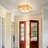 Celora 4 - Light Square Glass Bar Flush Mount Ceiling Light-114434312-114434313