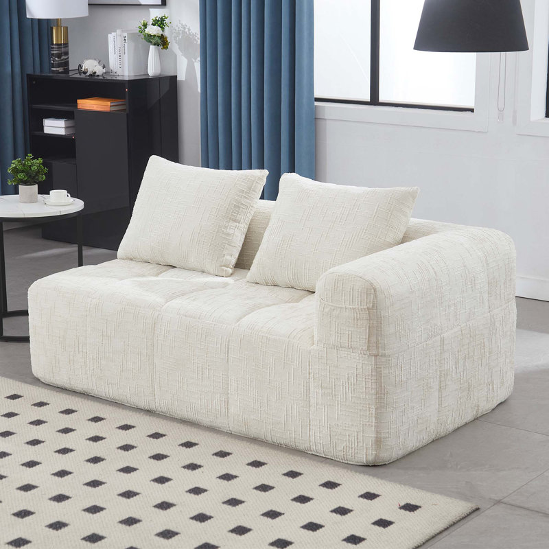 Canapé en chenille, Beige