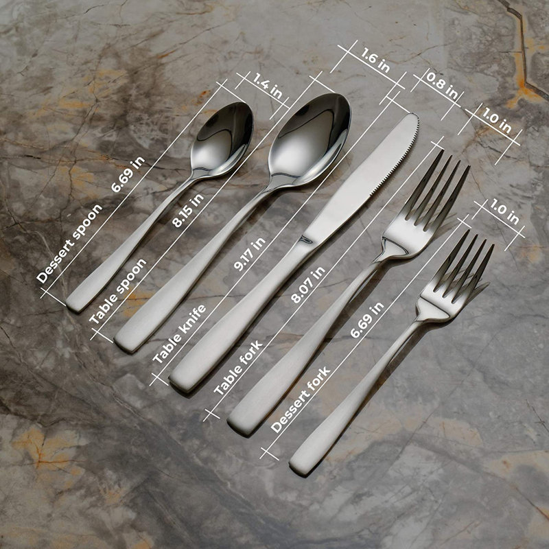 Ensemble de couverts 20 pièces, service pour 4