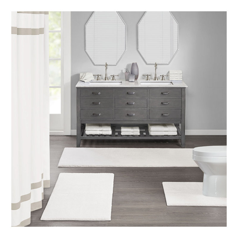Tapis de salle de bain, Ensemble de 4 - L 72 po x l 24 po