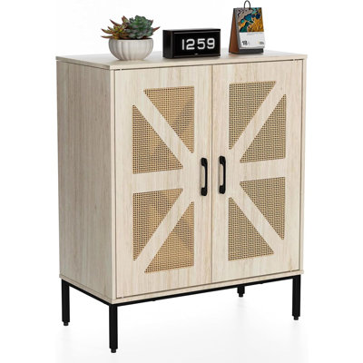 Buffet Cabinet With Storage Sideboard Accent Modern Credenza With Doors & Shelves 32.9" Tall Media Console Mid Century Coffee Bar Table For Living Room Kitchen Dining Room Hallway