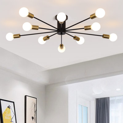 Lorise 10-Light 97cm Semi Flush Mount
