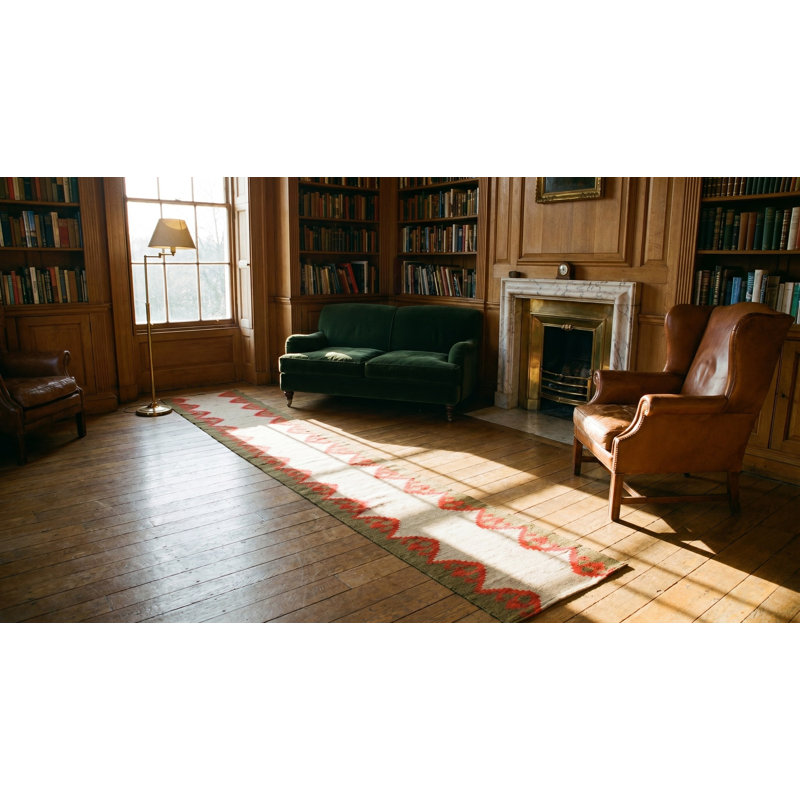 Antique Bessarabian Flat Woven Hallway Runner Rug