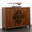 Antique Elm Wood Porch Cabinet