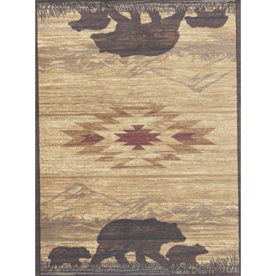 Nature's Nest Multi  Lodge Area Rug