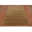 Tapis brun chaud en laine fait à la main de style Gabbeh 8 x 11