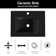 24'' Ceramic Rectangular Bathroom Sink with Overflow