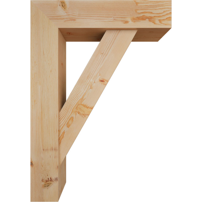 Support de bloc traditionnel avec entretoise décalée, 40 x 28, Sapin Douglas de l 7 1/2 (lisse)