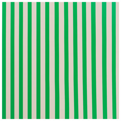 Green White Vertical Stripes Wall Tapestry - Stripes Wall Decor