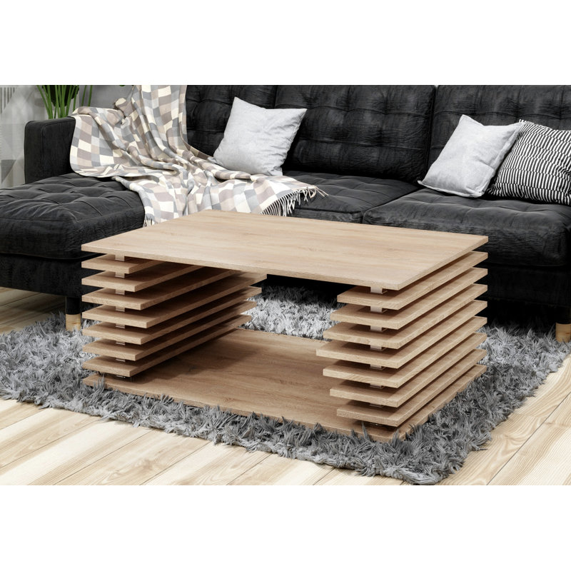 Malcolm Floor Shelf Coffee Table, Sonoma