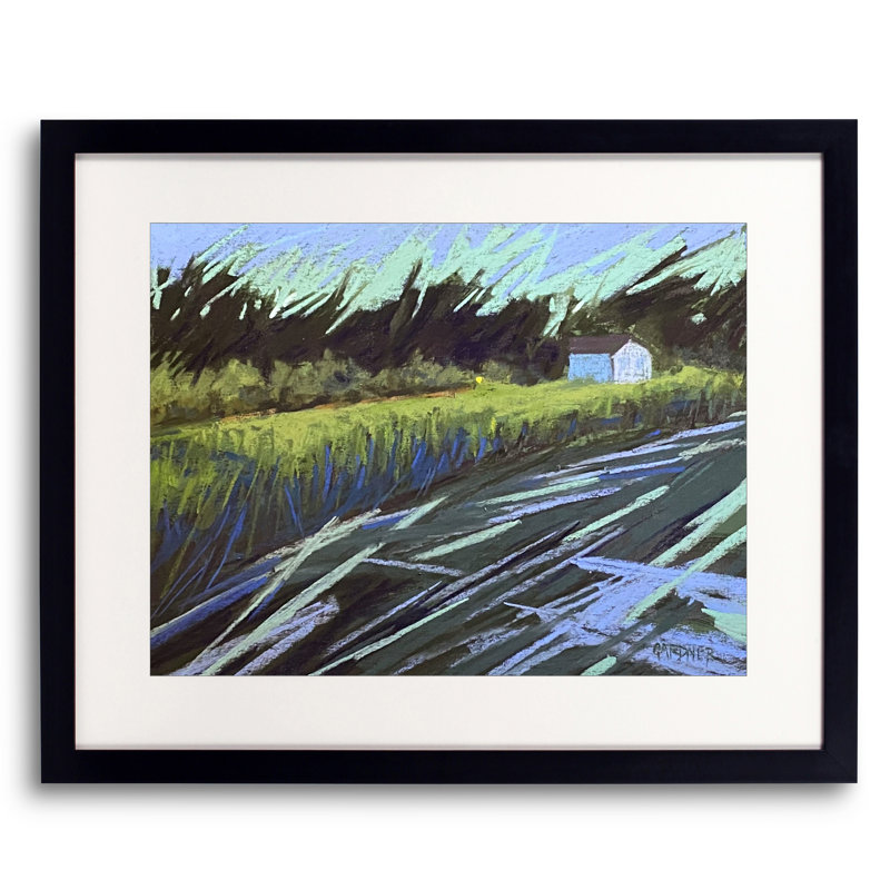 Pas d'adresse de livraison par Dina Gardner, H 17,25 po x l 21,25 po x P 0,88 po, Papier avec cadre noir, Blanc