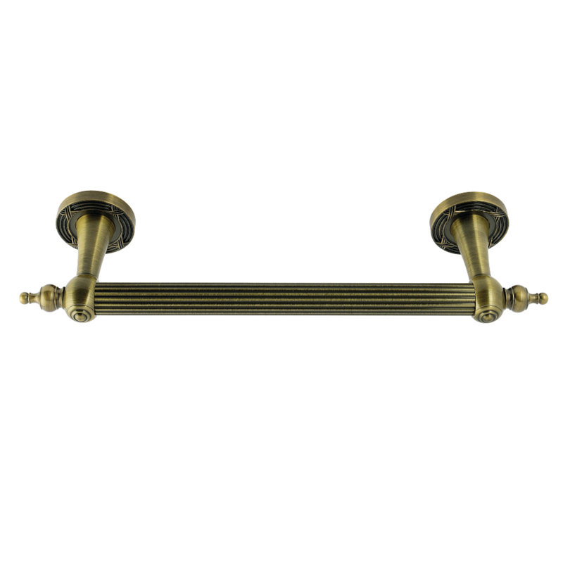 Kingston Brass Templeton 1-Inch O.D Grab Bar, 16" W, Brushed Brass