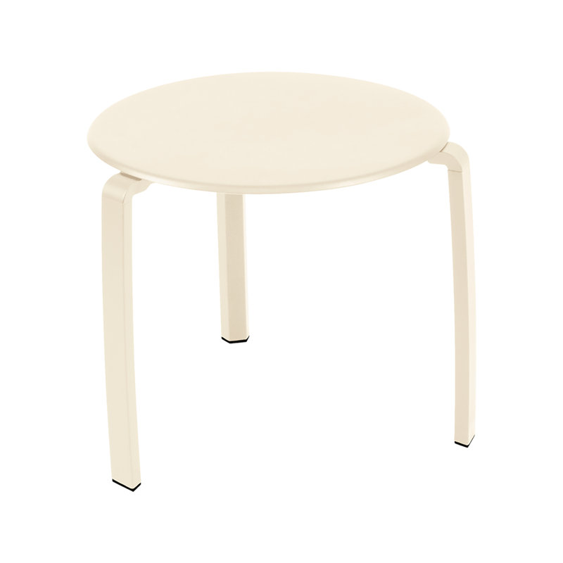 Alize Outdoor Round Side Table, Latte Beige