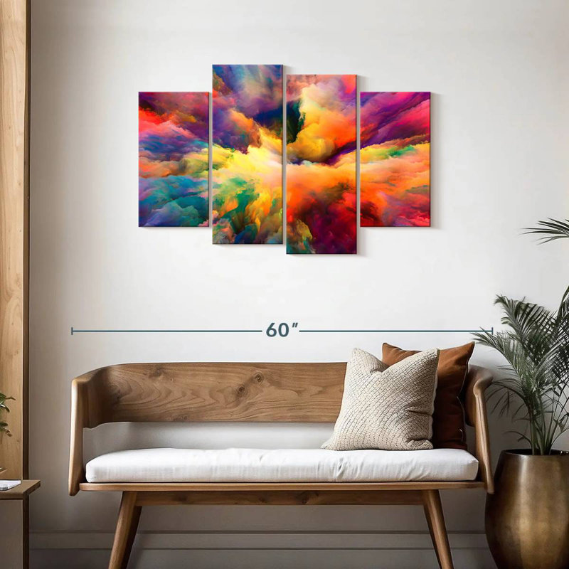 Nuage de couleur abstraite Avery