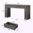 55.12'' Console Table With Drawers And LED Light-663281785